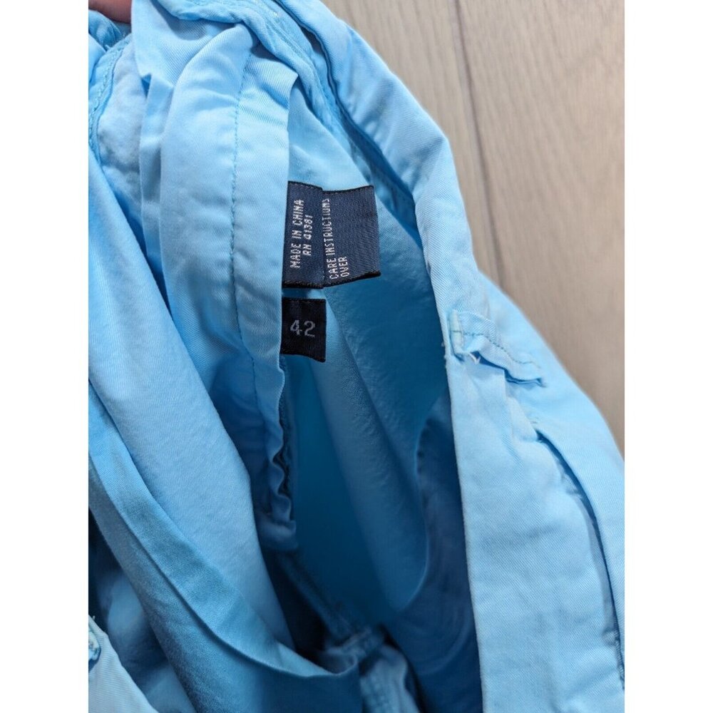 Polo Ralph Lauren Shorts Mens 42 Light Blue Chino Straight Fit Flat Straight 9" - Picture 5 of 8